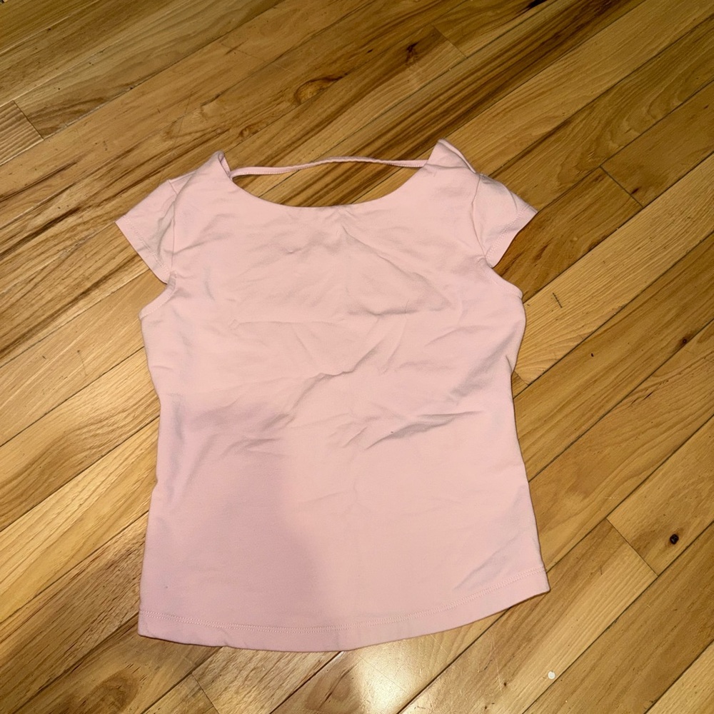Garage Light Pink Short Sleeve Top